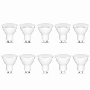 Caldarax Ampoule LED GU10 Blanc Neutre 4000K, 7W &Eacute;quivalent &agrave; 50W Halog&egrave;ne, 600LM AC 220-240V Ampoule Spot LED Gu10, 120&deg; Larges Faisceaux, Non Dimmable, Lot de 10 (XiMing Co. Ltd, neuf)