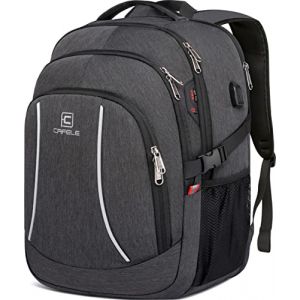 Sac à bandoulière, 17,3 pouces ordinateur portable/RFID sac anti - vol voyage sac à bandoulière, sac d'école universitaire imperméable à l'eau cadeau pour les hommes et les femmes, gris (yidugo-eu, neuf)