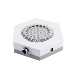 Extractor de Polvo de Uñas Professionnel Collecteur de poussière d'ongles Aspirateur Aspirateur Ventilateur 80 W avec aération inférieure et élément filtrant amovible pour salon à domicile (HJShops, neuf)