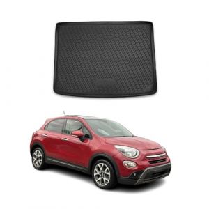 Tapis de Coffre pour Fiat 500X 2014-2025 TPE Noir (omacfrance, neuf)
