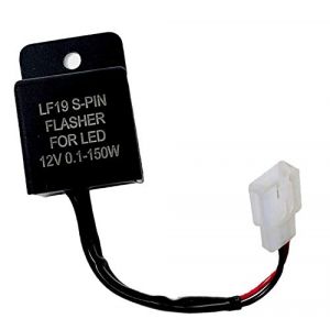 Relais de clignotant LED universel 2 broches 12 V pour moto - Relais de clignotant ind&eacute;pendant de la charge (Simda Pro, neuf)
