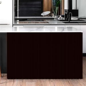 Highdi Rideau Armoire Cuisine Courts, Meuble Rideau Cache Placard Anti Poussière Auto-Adhésif sans Perçage pour sous Evier, Cuisine Porte de Placard, Étagères (Marron,70 * 90cm) (Highdi, neuf)