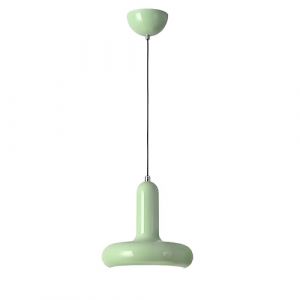NICRX Suspension Luminaire Moderne Coloré avec Douille E27 et Câble Réglable 150cm, Plafonnier Métal Peint pour Cuisine, Chambre, Salle à Manger, Café ou Intérieur Minimaliste (Vert menthe) (NICRX, neuf)