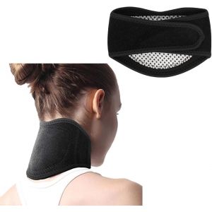 ITODA Ceinture Cervicale Auto-chauffante Coussin Chauffant pour Le Cou Ceinture de Cou Chaud Protection Contre Froid Protège-Nuque Confortable Soulagement des Douleurs au Cou Support de Cou Ajustable (ITODAUK, neuf)