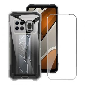 LYZXMY Coque pour Doogee S200 Max (6.72") + 1 x Verre tremp&eacute; &eacute;cran Film Protecteur - Transparent Souple Silicone &Eacute;tui Protection Housse TPU Case Cover (LIJIASHUMA, neuf)