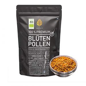 Pollen de fleurs BIO / pollen d'abeilles provenant du nectarvit I brut et non traité I 1000 g I min. 24 % de protéines I fournisseur optimal de vitamines et de minéraux (ImkerPur, neuf)