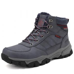 ARRIGO BELLO Chaussure Homme Hiver Bottes Fourr&eacute;es Neige Bottines Chaude Cuir Randonn&eacute;e Antid&eacute;rapant Boots Taille 41-46 (A Bleu, Taille 41) (ArrigoBello, neuf)