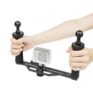 SHOOT 260x150x180mm Aluminium sous-Marines Double Bras Stabilisateur Supports Lampes avec Boule 25mm pour GoPro OSMO et Autre Caméra d'action (shootglobal, neuf)