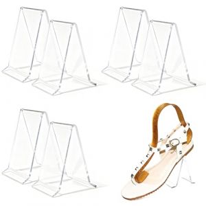 Niuhong 6 Pcs Pr&eacute;sentoir Sandales Transparent Support Chaussure Organique Acrylique Supports Sandales Transparentes Sandales Chaussures Pr&eacute;sentation Vitrine &Eacute;lastique Chaussures (F) (Guangzhou Yining e-commerce Co., Ltd, neuf)