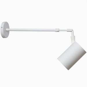 Spot Murale Interieur Orientable, Applique Murale à Bras Long Vintage Industrielle, Éclairage sur Rail à Led Spot Pivotant Industriel Spotlight Led Photo avec Perche Télescopique, 1 COB,White 7w (ZHIXIONG（已备案）, neuf)