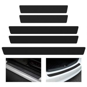 NYGGTYK Lot de 4 films de protection pour seuil de portière de voiture avec 1 bande pour pare-chocs de coffre, protection anti-rayures pour seuil de portière de voiture (XICOMEXI, neuf)