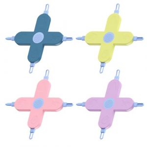IKOPFLN 4 Pcs 4-in-1-Pincettes de nettoyage du nez ramasseur de crottes de nez pour Clips de nettoyage des oreilles outils de soins &agrave; t&ecirc;te ronde Dissolvant de crottes de nez (STAR DUANYUYU, neuf)