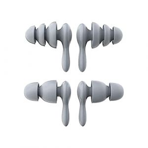2 Paires Bouchons d'Oreille pour Dormir, 40 dB &agrave; R&eacute;duction de Bruit Agr&eacute;able &agrave; Porter 3 Couches Silicone Boules Quies avec Bo&icirc;te de Rangement pour Ronfler, &eacute;tudier, Voyager, Concerts (xiaohongzhu shop, neuf)