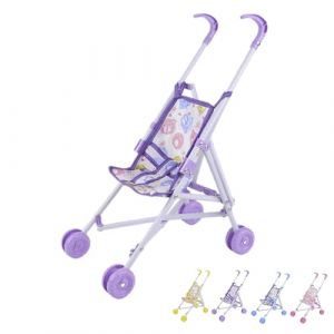 Poussette poupees Simple, Poussette Bebe Jouet Fille, Poussettes Réaliste pour Jeux De Rôle en fants, Accessoires poupées, À Partir De 2 Ans(D) (helasd, neuf)