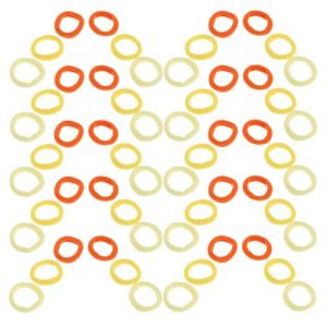 TOYANDONA Élastiques à Cheveux pour Bébés 100 Pièces Jaune Accessoires Doux et Élastiques sans Abîmer Accessoires Cheveux pour Petites Filles pour Coiffures Quotidiennes et Voyages (Qaidam, neuf)