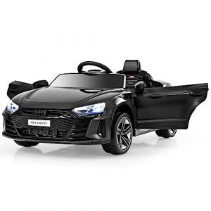 DREAMADE Audi Voiture Électrique 12 V pour Enfant 3-8 Ans, avec Télécommande 2,4 G, Doubles Portes, Ceinture de Sécurité, Lumières, Haute/Basse Vitesse, MP3, USB (Noir) (DREAMADE, neuf)
