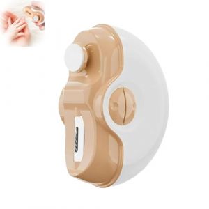 Sciasi Electric Nail Clipper,2 in 1 Electric Polishing Automatic Nail Clippers,Electric Nail Trimmer with 2 Adjustable Speeds for Children, Adults, and Elderly (yellow) (YOUYOUZIJIN, neuf)