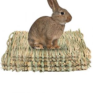 Tapis de foin de lapin | Tapis de lapin tissé en paille pour cages, tapis de lit d' pour lapin, hamster, chinchilla, écureuil (Facynde, neuf)