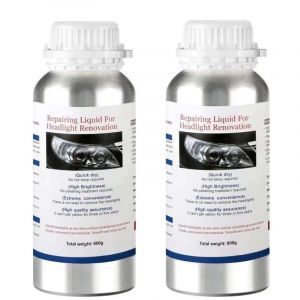 Générique Kit Rénovation et Polissage de Phares Voiture – Recharge Liquide Polymère Optique x2 – Restauration Transparence et Brillance des Optiques – Application Simple et Rapide (shop-produit-divers, neuf)