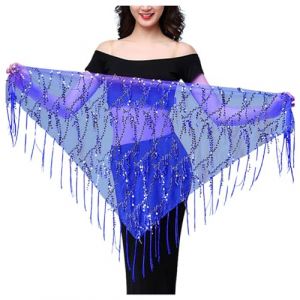 G&eacute;n&eacute;rique &Eacute;charpe de Danse du Ventre pour Femme Ceinture Danse Orientale Jupe &Agrave; Gland &Agrave; Paillettes Jupe Boh&egrave;me des Paillettes &Eacute;charpe La Hanche Frange Femmes Ceinture de Danse du Ventre (NiceYear, neuf)