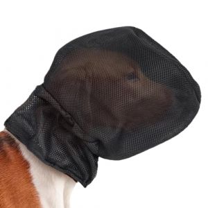 Masque de protection pour chien &ndash; Casque r&eacute;glable en maille respirante | Visi&egrave;re ext&eacute;rieure l&eacute;g&egrave;re pour animaux de compagnie | Capuche style museli&egrave;re | &Eacute;quipement pour chien en maille pour la (yichengxianjiuzhongxinxikejiyouxiangongsi, neuf)