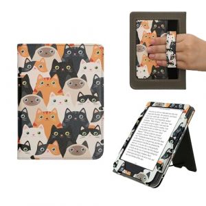 kwmobile &Eacute;tui pour liseuse &eacute;lectronique Compatible avec Kobo Clara BW/Colour - &Eacute;tui Housse Protection Orange-Noir-Blanc (SX-Commerce, neuf)