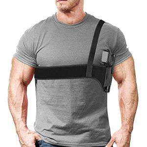 Goldmiky Holster de Pistolet,Ceinture Holster,Holster Épaule pour Transport Dissimulé,Ceinture Pistolet Élastique Réglable de Sécurité,pour Etui de Police, Chasse, Sport, Combat (SUIRAN-EU, neuf)