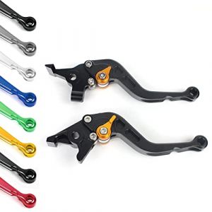TARAZON Courts Leviers de frein d'embrayage pour KAWASAKI NINJA ZX6R ZX6RR 2000-2004/ ZX9R 2000-2003/ ZX10R 2004-2005/ ZX12R 2000-2005/ ZZR600 2005-2009/ Z1000 2003-2006 (TARAZON Disque de Frein Usine, neuf)