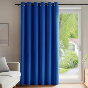 Deconovo Rideaux Occultants Isolant Thermique Anti Froid, 200X290 CM (Largeur X Hauteur), Rideaux pour Salon et Chambre, Design Moderne &agrave; Oeillets, Bleu Roi, 1Pi&egrave;ces (Deconovo-Home, neuf)