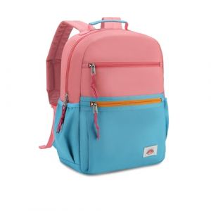 VASCHY Cartable Fille Primaire, L&eacute;ger Sac &agrave; Dos Enfant 4 &agrave; 7 Ans pour Dossier A4 Multi-poches R&eacute;sistant &agrave; l'Eau Bloc de Couleurs Sac d'&Eacute;cole pour Scolaire Maternelle Voyage Rose Bleu (Vaschy, neuf)