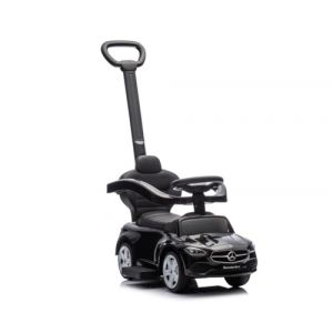Milly Mally Mercedes C-Class Cavalier Véhicule avec Poignée Enfants Cadeau Enfant 12m+ Voiture Porteur Auto pour Enfant Dès 12 Mois, Volant Audio, Compartiment de Rangement sous Le siège (Noir) (Milly Mally, neuf)