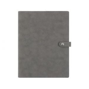 OBERTHUR - 1 Agenda Organiseur Semainier 27 SPIRALÉ KENT - Janvier 2026 à Décembre 2026 - Dimension 21 x 27 cm - Couverture Grise - Bilingue (Papeterie Libellus, neuf)