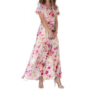 WVONIF Robe &agrave; Franges &agrave; Sequins des Ann&eacute;es 20 avec Ensemble d'Accessoires pour D&eacute;guisement Charleston et Gatsby Femme Black Mini Dress with Sleeves Maillot de Bain Couvrir Kimono 2025 （Rose,S） (BAULMD（90% Big Promotion Without Discount Code ）, neuf)