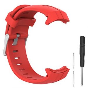 Waekethy Bracelets pour Suunto Spartan Sport, Douceur Silicone Sports Remplacement Bracelet de montres Compatible avec Suunto Spartan Sport (Rouge) (Waekethy-EU, neuf)