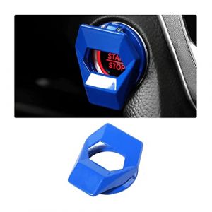 Adunsiaoto Couvercle De Protection DÉmarrage De Voiture, Voiture de Démarrage du Moteur D'arrêt Bouton Coque, Engine de Démarrage Bouton-poussoir, Couvercle de Bouton D'arrêt du Moteur(Bleu) (dunsiaoto, neuf)