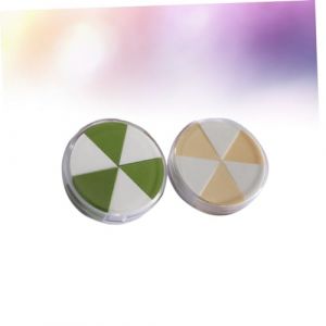 FOMIYES Ensemble De 2 &Eacute;ponges De Maquillage Triangulaires Pour Le Visage S&egrave;ches Et Humides Pour Fond De Teint Liquide Adapt&eacute;es &Agrave; La Maison Et Aux Voyages Couleur Al&eacute;atoire (Family&Personal, neuf)