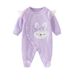 Grenouillère pour bébé garçon nouveau-né vêtements garçons coton à manches longues Body Combinaison 0-12 mois (WYTbaby-EU, neuf)