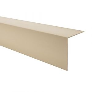 QUEST Profil&eacute; de Protection des Bords en PVC Rigide 100cm &ndash; Corni&egrave;re d&rsquo;Angle pour Mur ou Meuble &ndash; Finition de Coin R&eacute;sistante &ndash; Beige, 40x40mm (QuestProfile, neuf)