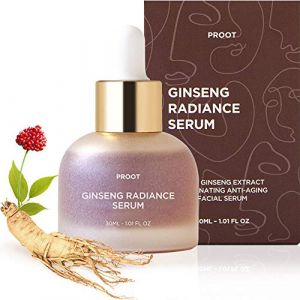 Sérum éclat de ginseng, 52,5 % extrait de ginseng, sérum rajeunissant pour la peau, formulé avec de l'extrait de ginseng, de l'acide hyaluronique, complexe WGF, soin de la peau coréen, végétalien (Fast Media Ships From USA, neuf)
