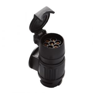 Feuunly 13 vers 7 Broches Adaptateur Remorque, 12V Prise Remorque Connecteur Standard Européenne, Selon ISO 1724 et ISO 11446 Prise Adaptateur Remorque, Prise Femelle 13 Broches vers Mâle 7 Broches (Feuunly, neuf)