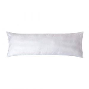 HOMESCAPES Taie de traversin 140 cm en Percale de Coton &eacute;gyptien 330 Fils - Lot de 4, Taie d&rsquo;Oreiller 50x140 cm, Coloris Blanc (HOMESCAPES, neuf)