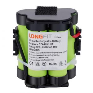 Batterie de Rechange 18V 2,5Ah Compatible avec la Tondeuse Robotique Gardena R38Li, R40Li, R45Li, R50Li, R70Li, R80Li, Husqvarna Automower 105 305 308 308X, Flymo 1200R, McCulloch Rob R600 R800 (Szolnoki Vegyesaru, neuf)