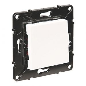 Interrupteur blanc simple va et vient Espace Evolution Arnould (LPDES, neuf)