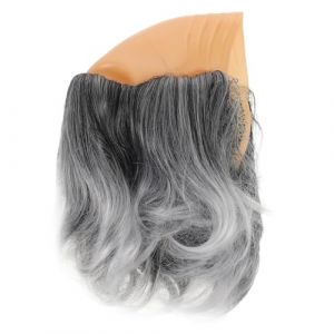 Gatuida Bonnet Chauve pour Homme Gris Postiche Chauve de Vieil Homme pour Costume Scientifique Cosplay et F&ecirc;tes Proth&egrave;se Capillaire Confortable et R&eacute;aliste Accessoire Halloween et (Brandon Zou, neuf)