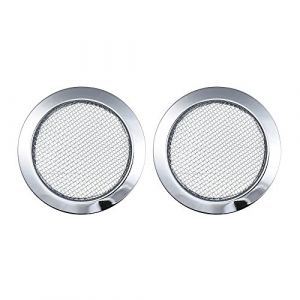 KOCAN Inserts sonores filtrés, 2pcs Argent inséré Inserts de Trou de Son pour Guitares de boîte de Cigare de Guitare de résonateur de Dobro (btastbo, neuf)