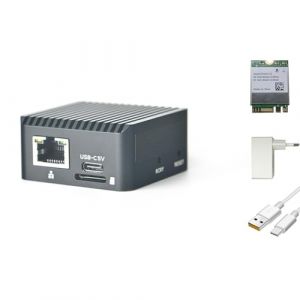 youyeetoo FriendlyElec NanoPi Zero2, minuscule routeur GbE pour ordinateur, 1/2 Go de RAM, avec culot eMMC, RJ45 GbE, RK3528A, antenne WiFi cach&eacute;e (2 Go de RAM + 64 Go eMMC, avec bloc d'alimentation (youyeetoo, neuf)