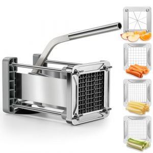 Coupe Frite Professional, Sopito Coupe Frites Manuel avec Lames de 6mm, 9mm, 12mm, et Lame de D&eacute;coupage en Morceaux, D&eacute;coupe Frite pour Usage Domestique et Commercial (Sopito, neuf)