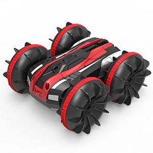 Camion RC cascadeur amphibie à conduite double face, voiture Rc à dérive rotative à 360 degrés, véhicule RC d'escalade tout-terrain à grande vitesse 4WD, voiture de course jouet électrique, cadeau pou (CHANGJUN2020, neuf)