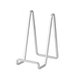 Chevalet Support Presentoir Porte Assiette - 6 Pouces Metal Support Assiette Decorative - Support Cadre Photo de Table - Pr&eacute;sentoir de Fer pour Plaque | Livre Cuisine | Carte Postale | Art - argent&eacute; (DIDUDIDU, neuf)