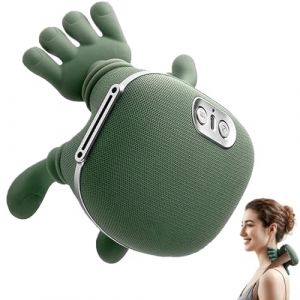 Main Massante Nuque, Masseur de cou 4D, Masseur Dos Et Cervicales Avec Chaleur, Massageur de malaisage, Appareil de Massage pour le cou et les &eacute;paules Pour voyager, se reposer, soulager le stress (Hongchuang Shangmao, neuf)